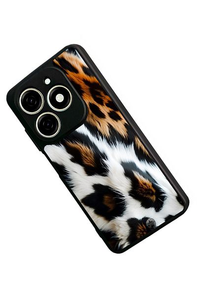 TECNO حافظة Spark 20C متوافقة مع اللون الأسود غير اللامع - سيليكون ناعم، واقي، غطاء ممتص للصدمات
