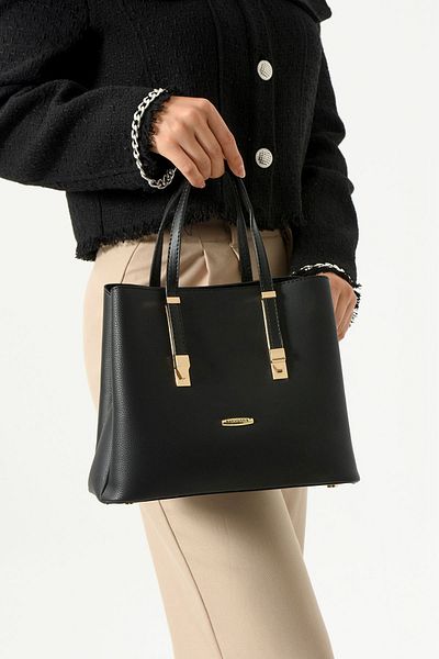 POLO CLUB Women's Soft Leather Long Strap 4 Compartment Simple and Stylish Hand and Shoulder Bag (24X21 cm)