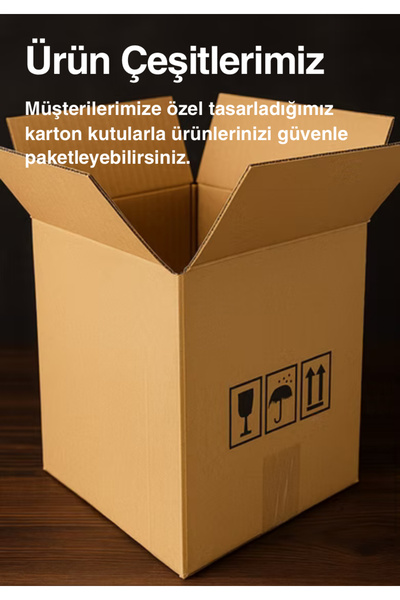 KARTON KUTU TAŞIMA PAKETLEME SAKLAMA KOLİSİ 15’Lİ