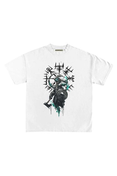 RawNox Unisex Loose Fit Special Viking Printed Tshirt