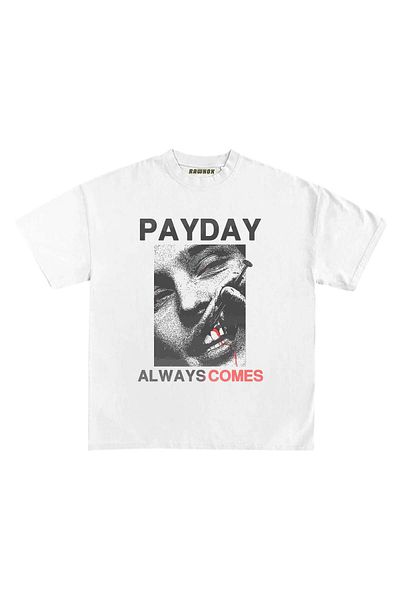 RawNox Unisex Loose Fit Special Payday Printed Tshirt