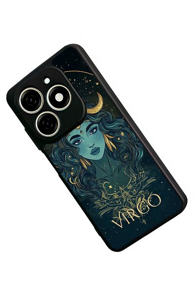 TECNO حافظة Spark 20C متوافقة مع اللون الأسود غير اللامع - سيليكون ناعم، واقي، غطاء ممتص للصدمات