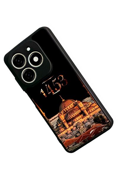 TECNO حافظة Spark 20C متوافقة مع اللون الأسود غير اللامع - سيليكون ناعم، واقي، غطاء ممتص للصدمات