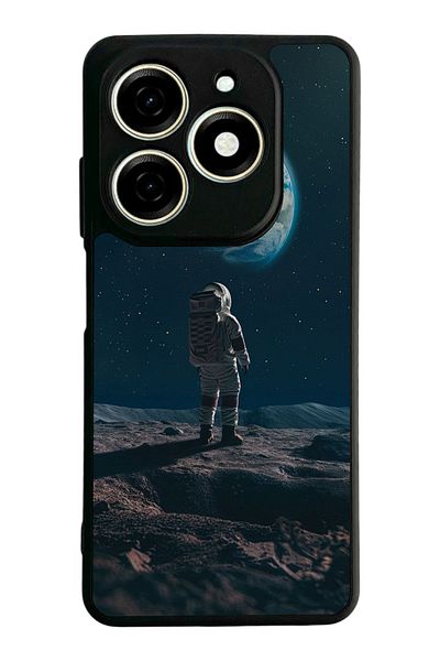 TECNO حافظة Spark 20 Matte Black المتوافقة - سيليكون ناعم، واقي، غطاء ممتص للصدمات