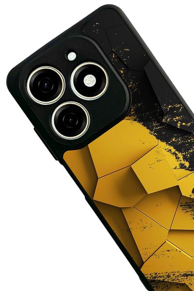 TECNO حافظة Spark 20 Matte Black المتوافقة - سيليكون ناعم، واقي، غطاء ممتص للصدمات