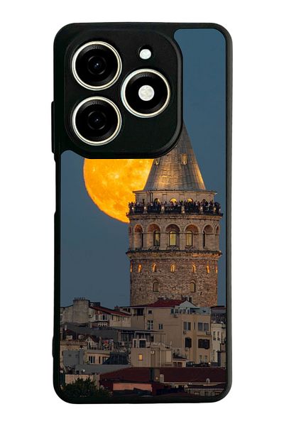 TECNO حافظة Spark 20 Matte Black المتوافقة - سيليكون ناعم، واقي، غطاء ممتص للصدمات