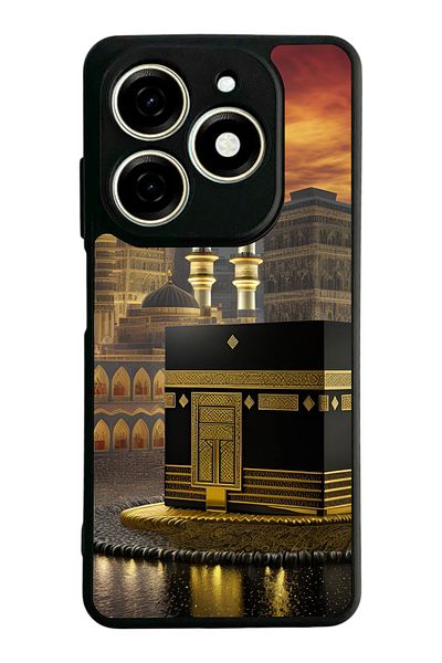TECNO حافظة Spark 20C متوافقة مع اللون الأسود غير اللامع - سيليكون ناعم، واقي، غطاء ممتص للصدمات
