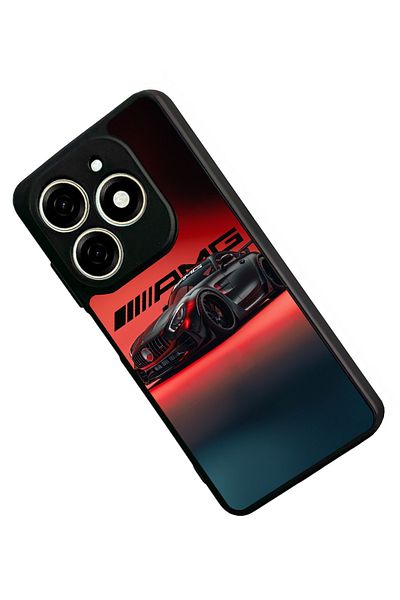 TECNO حافظة Spark 20 Matte Black المتوافقة - سيليكون ناعم، واقي، غطاء ممتص للصدمات