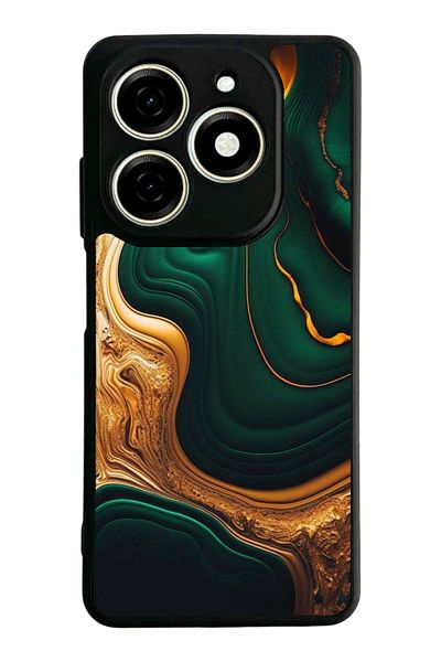TECNO حافظة Spark 20C متوافقة مع اللون الأسود غير اللامع - سيليكون ناعم، واقي، غطاء ممتص للصدمات