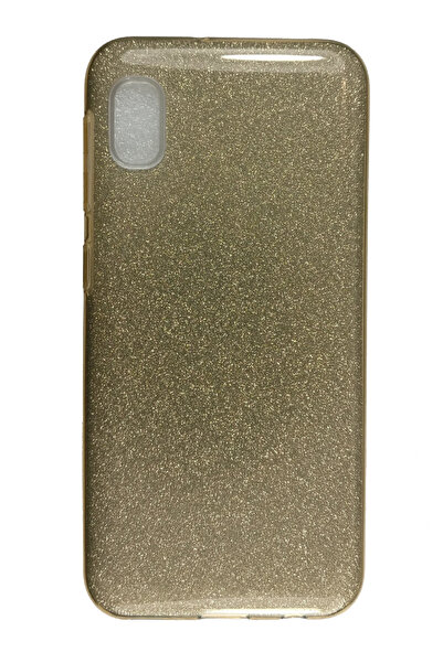 OEM Carcasă compatibilă cu Samsung Galaxy A10e, silicon cu sclipici, auriu