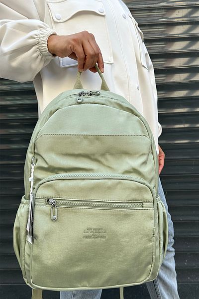 Just Polo Water Resistant Parachute Fabric Backpack (School, Paperwork, Computer, Laptop Bag)