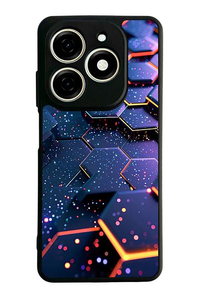TECNO حافظة Spark 20 Matte Black المتوافقة - سيليكون ناعم، واقي، غطاء ممتص للصدمات