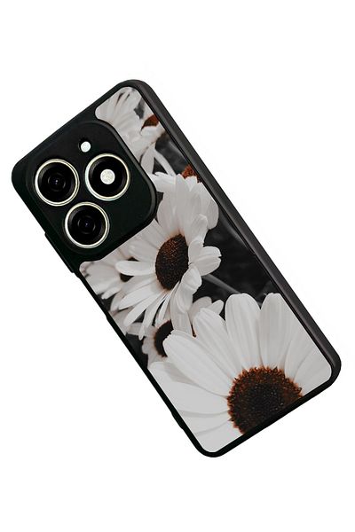 TECNO حافظة Spark 20C متوافقة مع اللون الأسود غير اللامع - سيليكون ناعم، واقي، غطاء ممتص للصدمات