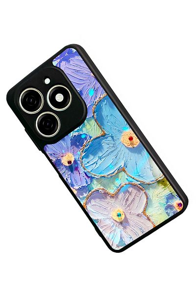 TECNO حافظة Spark 20C متوافقة مع اللون الأسود غير اللامع - سيليكون ناعم، واقي، غطاء ممتص للصدمات