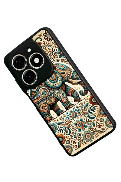 TECNO حافظة Spark 20C متوافقة مع اللون الأسود غير اللامع - سيليكون ناعم، واقي، غطاء ممتص للصدمات