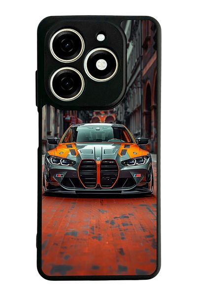 TECNO حافظة Spark 20 Matte Black المتوافقة - سيليكون ناعم، واقي، غطاء ممتص للصدمات