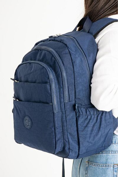Baginn Unisex School Bag Clinker Fabric Backpack Multi-Pocket Lightweight Rainproof 42*30 cm