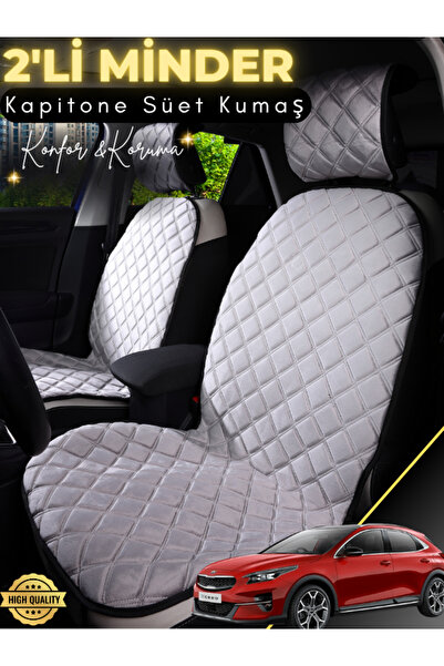 stiloto وسادة مقعد سيارة من جلد الغزال مكونة من قطعتين متوافقة مع Kia XCeed |...