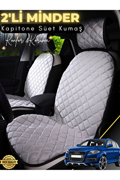 stiloto وسادة مقعد سيارة من جلد الغزال مكونة من قطعتين متوافقة مع سيارة أودي ...