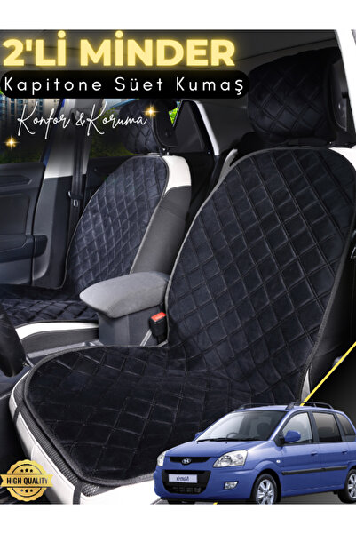 stiloto وسادة مقعد سيارة من جلد الغزال متوافقة مع هيونداي ماتريكس مكونة من قط...