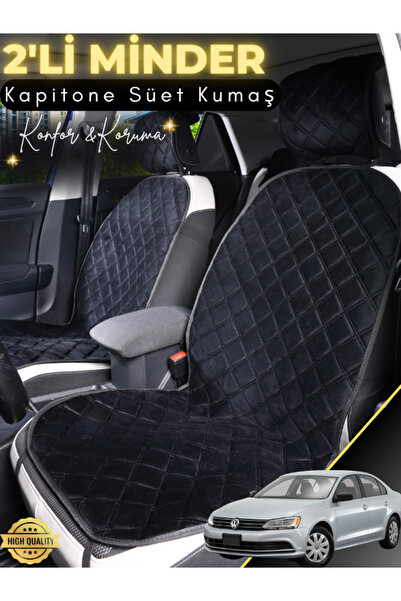 stiloto وسادة مقعد سيارة من جلد الغزال متوافقة مع فولكس فاجن جيتا مكونة من قط...