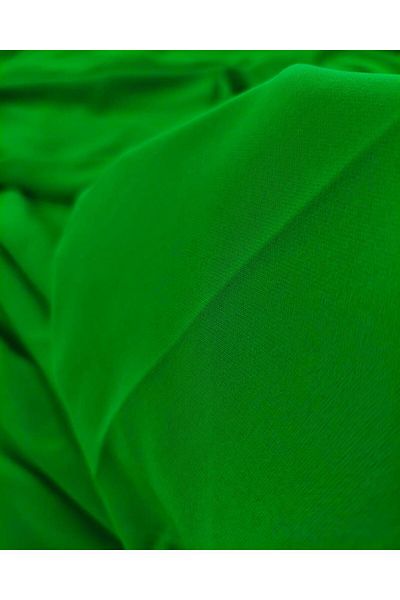 Kumaş Parça Crepe in Vibrant Green Color (Width 150 cm X Length 360 cm)
