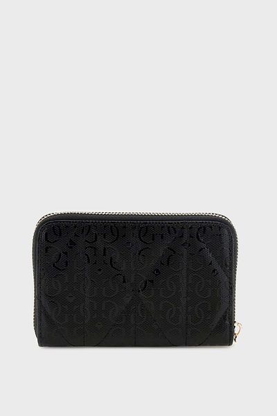 Guess Aldina 4g Logo Zipper Wallet Swgg9663140 Wallet Swgg96 63140 Bla