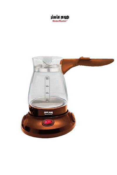 HOME MASTER Turkish Coffee Maker - Glass - 500ml - 360 Degrees - 600W
