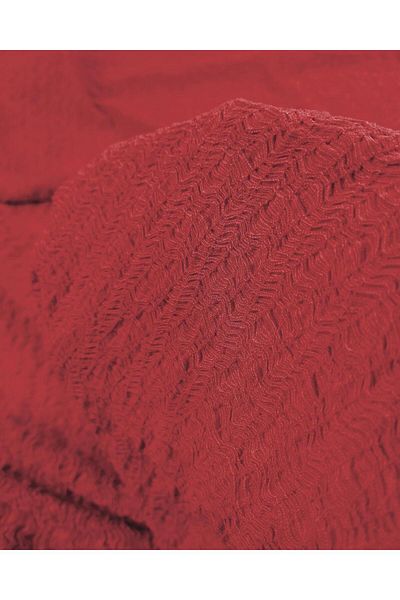 Kumaş Parça Waffle Jersey in Red Color (Width 150 cm X Length 240 cm)