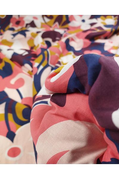 Kumaş Parça Floral Cotton Voile (Width 140 cm X Length 320 cm)
