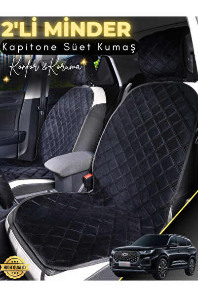 stiloto Chery Tiggo 8 Pro Uyumlu 2'li Süet Oto Koltuk Minderi | Universal | H...