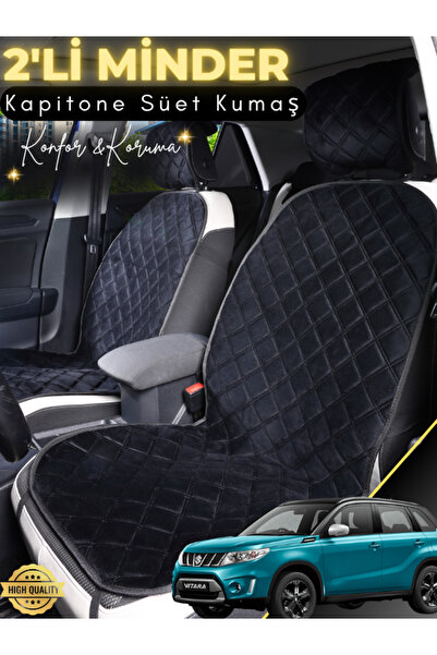 stiloto وسادة مقعد سيارة من جلد الغزال مكونة من قطعتين متوافقة مع سوزوكي فيتا...