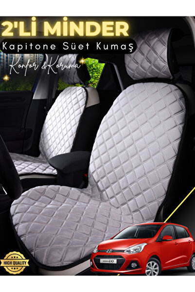 Figapp وسادة مقعد سيارة من جلد الغزال مكونة من قطعتين متوافقة مع Hyundai İ10 ...