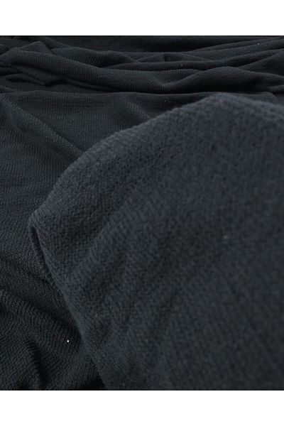 Kumaş Parça Knitted in Black Color (Width 120 cm X Length 290 cm)