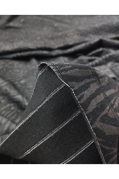 Kumaş Parça Interlock Knitted in Smoked Black Colors (Width 160 cm X Length 225 cm)