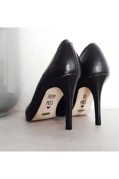 imzatasarım Bride Shoe Stickers Writing (Sticker Only)