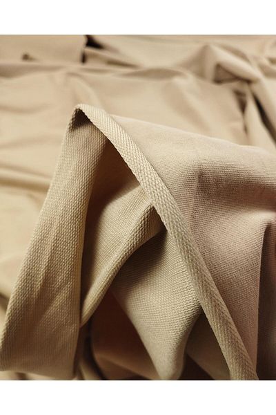 Kumaş Parça Two Thread Combed Cotton in Beige Color (Width 170 cm X Length 140 cm)