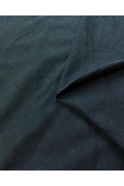 Kumaş Parça Single Jersey Combed Cotton in Black Color (Width 170 cm X Length 240 cm)