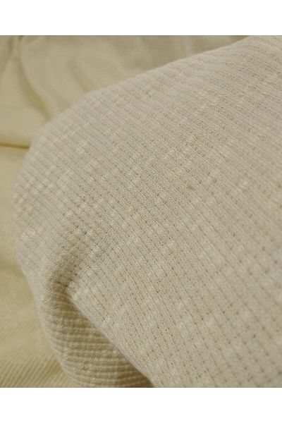 Kumaş Parça Knitted in Cream Color (Width 110 cm X Length 220 cm)