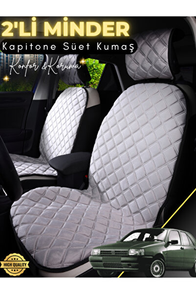 stiloto وسادة مقعد سيارة من جلد الغزال مكونة من قطعتين متوافقة مع Tofaş Tempr...