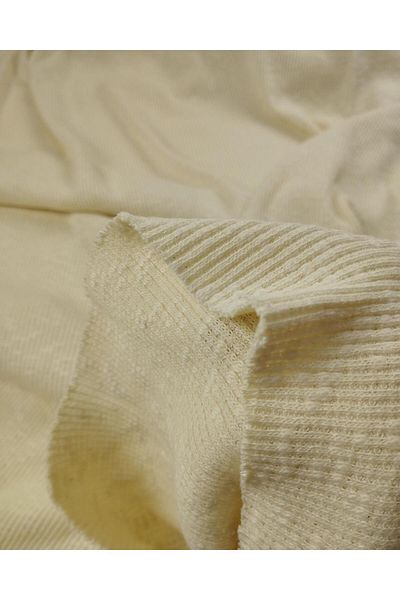 Kumaş Parça Knitted in Cream Color (Width 110 cm X Length 220 cm)