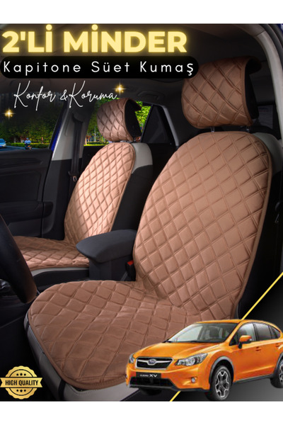 stiloto وسادة مقعد سيارة من جلد الغزال مكونة من قطعتين متوافقة مع سوبارو Xv |...