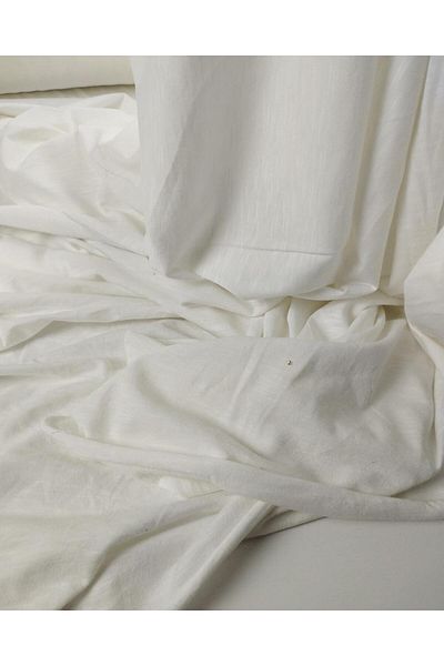 Kumaş Parça Flared Single Jersey Combed Cotton in White Color Width: 180