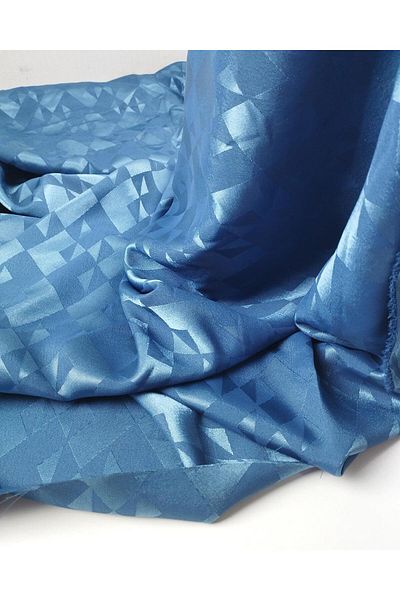 Kumaş Parça Patterned Woven in Blue Color Woven (Width 150 cm X Length 250 cm)