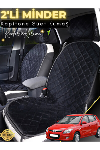 stiloto وسادة مقعد سيارة من جلد الغزال مكونة من قطعتين متوافقة مع Hyundai İ30...