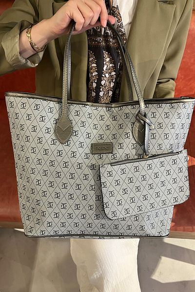 torime Large Size Patterned Vegan Leather Women's Shoulder & Shoulder Bag