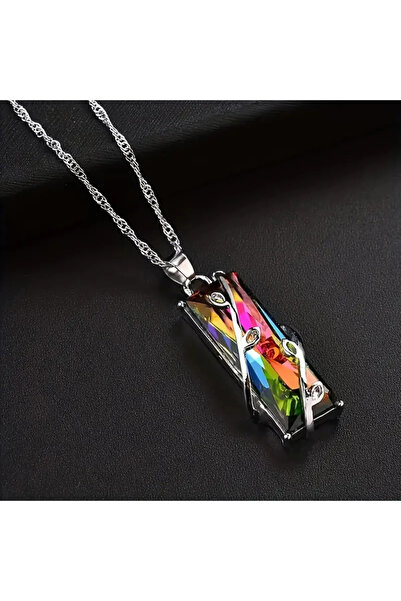 byozanyılmaz Long Colorful Stone Necklace