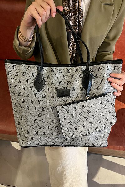 torime Large Size Patterned Vegan Leather Women's Shoulder & Shoulder Bag