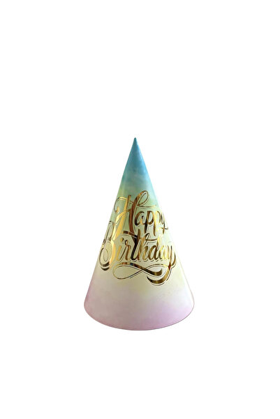 Öztürkpartievi Розова синя златна шапка за рожден ден, 5 броя