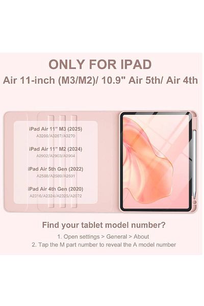 Generic Keyboard Case for iPad 10th Gen 10.9 inch (2022) and iPad 11th (A16, 2025), Wireless Keyboard Cover